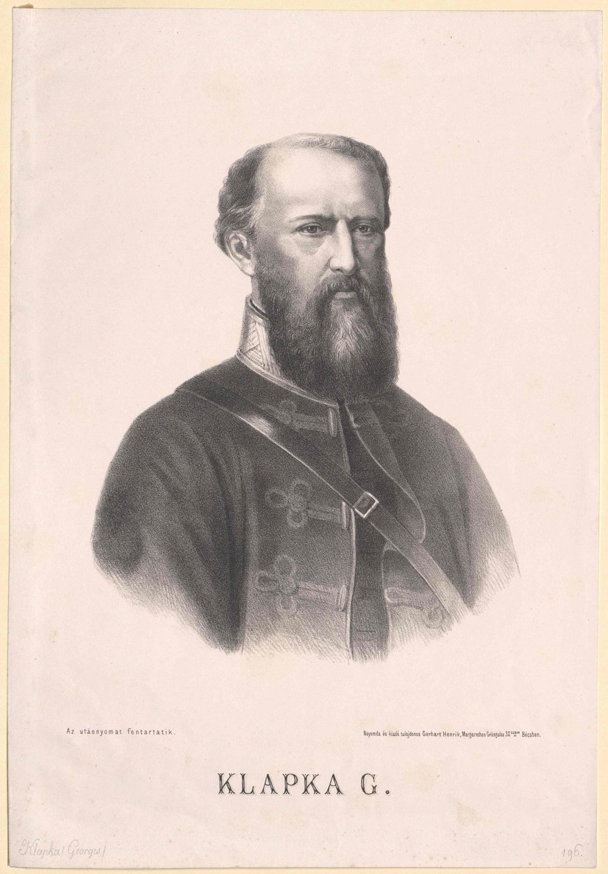 Georg Klapka af Artist Unknown