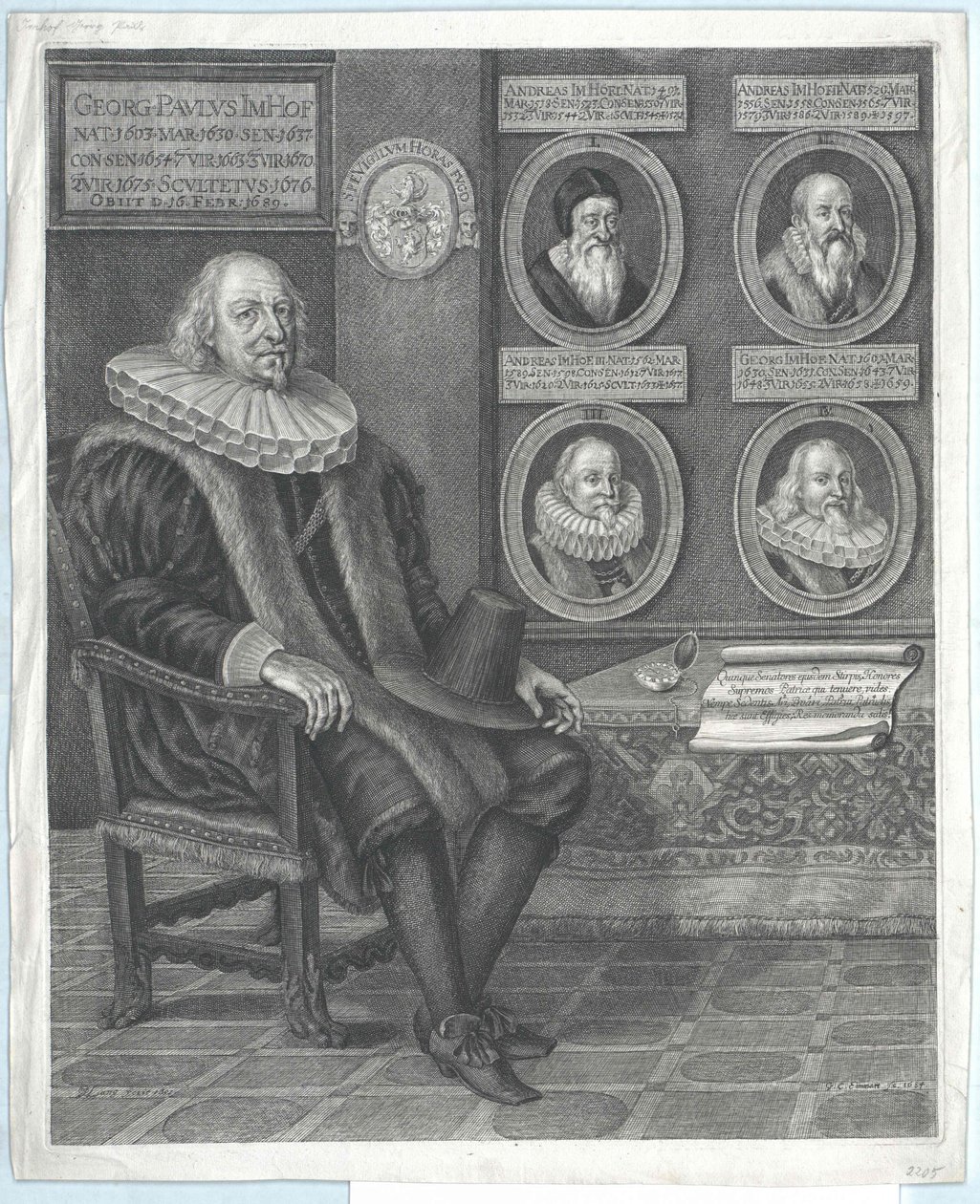 George Paul Imhof af Artist Unknown
