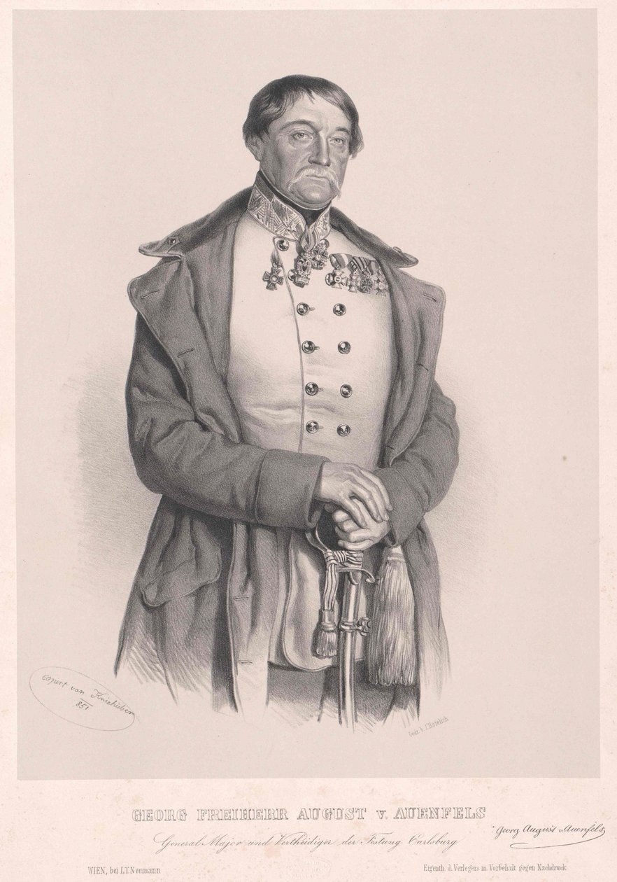 George baron August von Auenfels af Artist Unknown