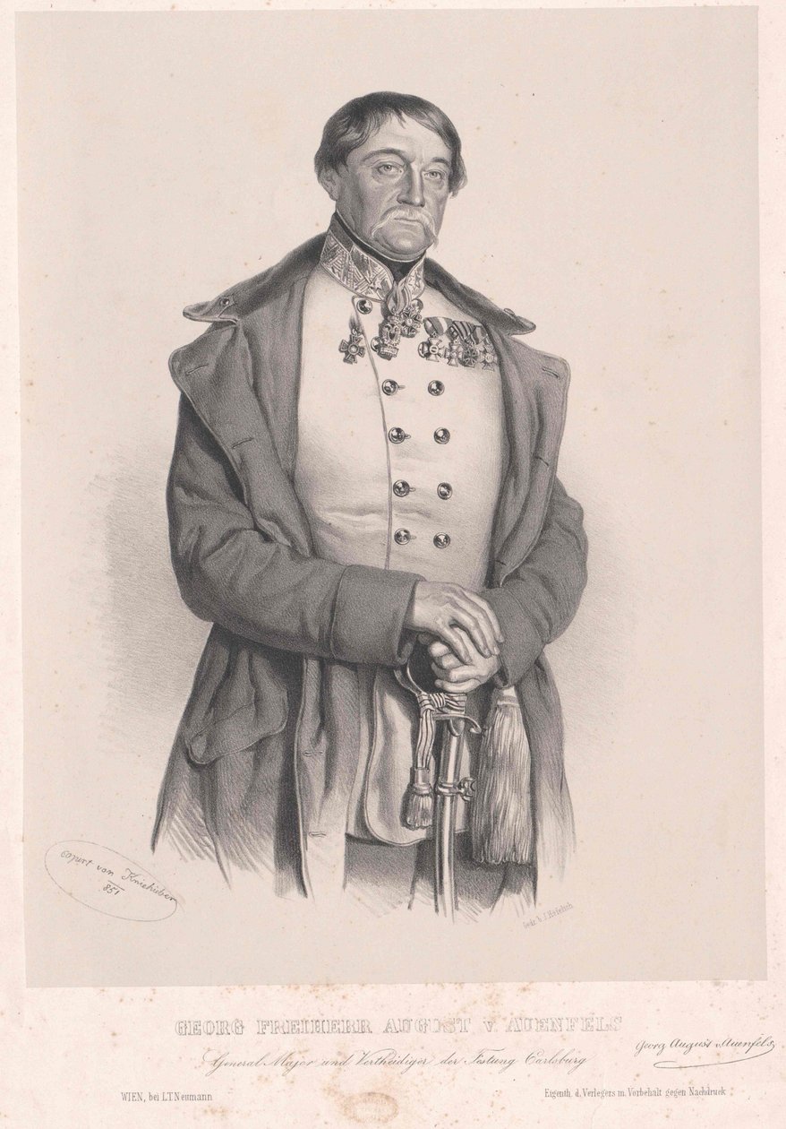 George baron August von Auenfels af Artist Unknown