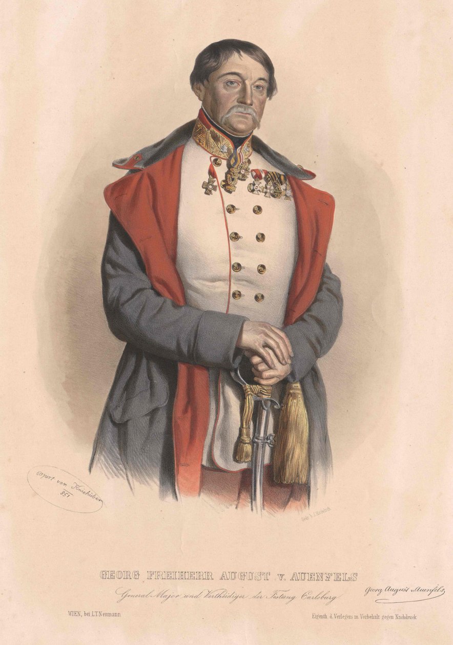 George baron August von Auenfels af Artist Unknown