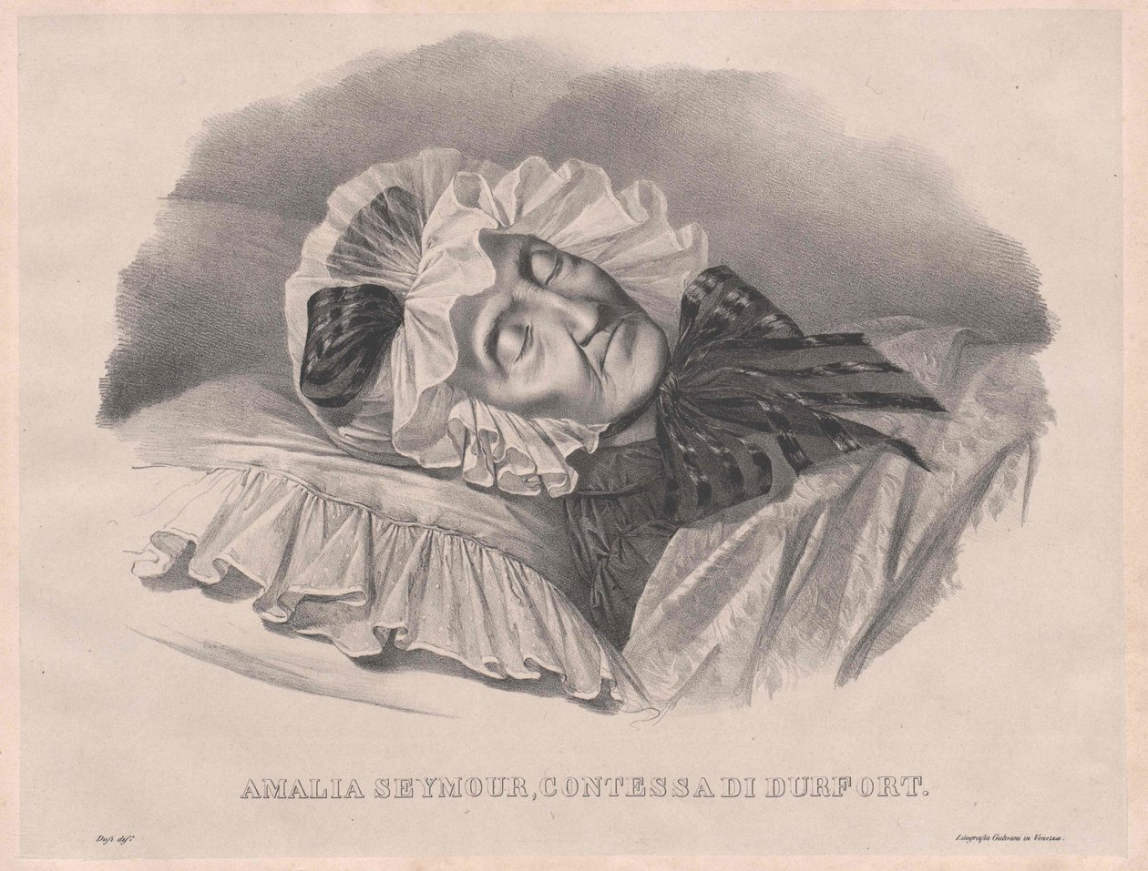 Georgiana Amalia Seymour (print) af Artist Unknown
