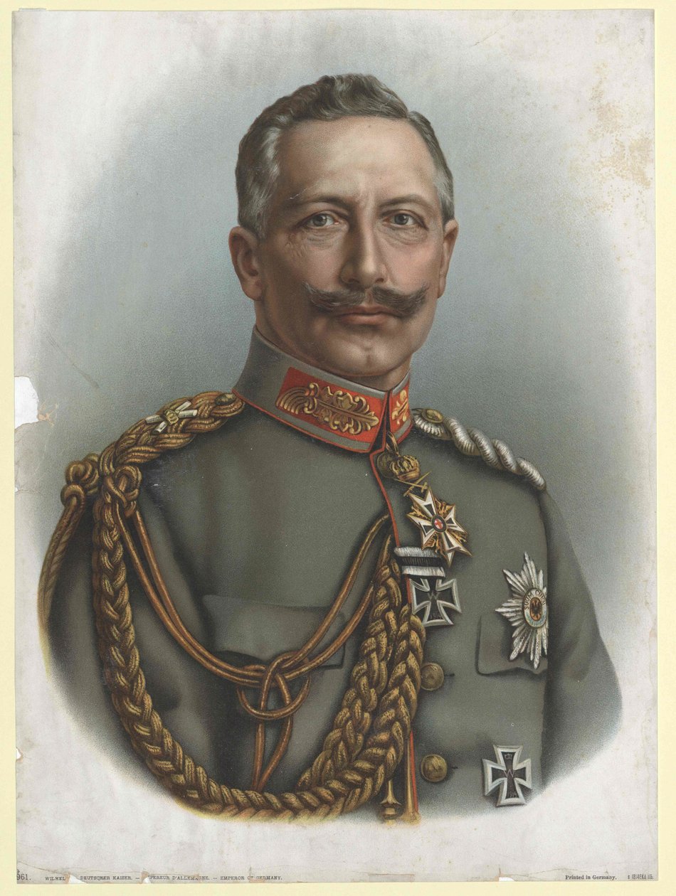 Tysk kejser og konge af Preussen William II af Artist Unknown