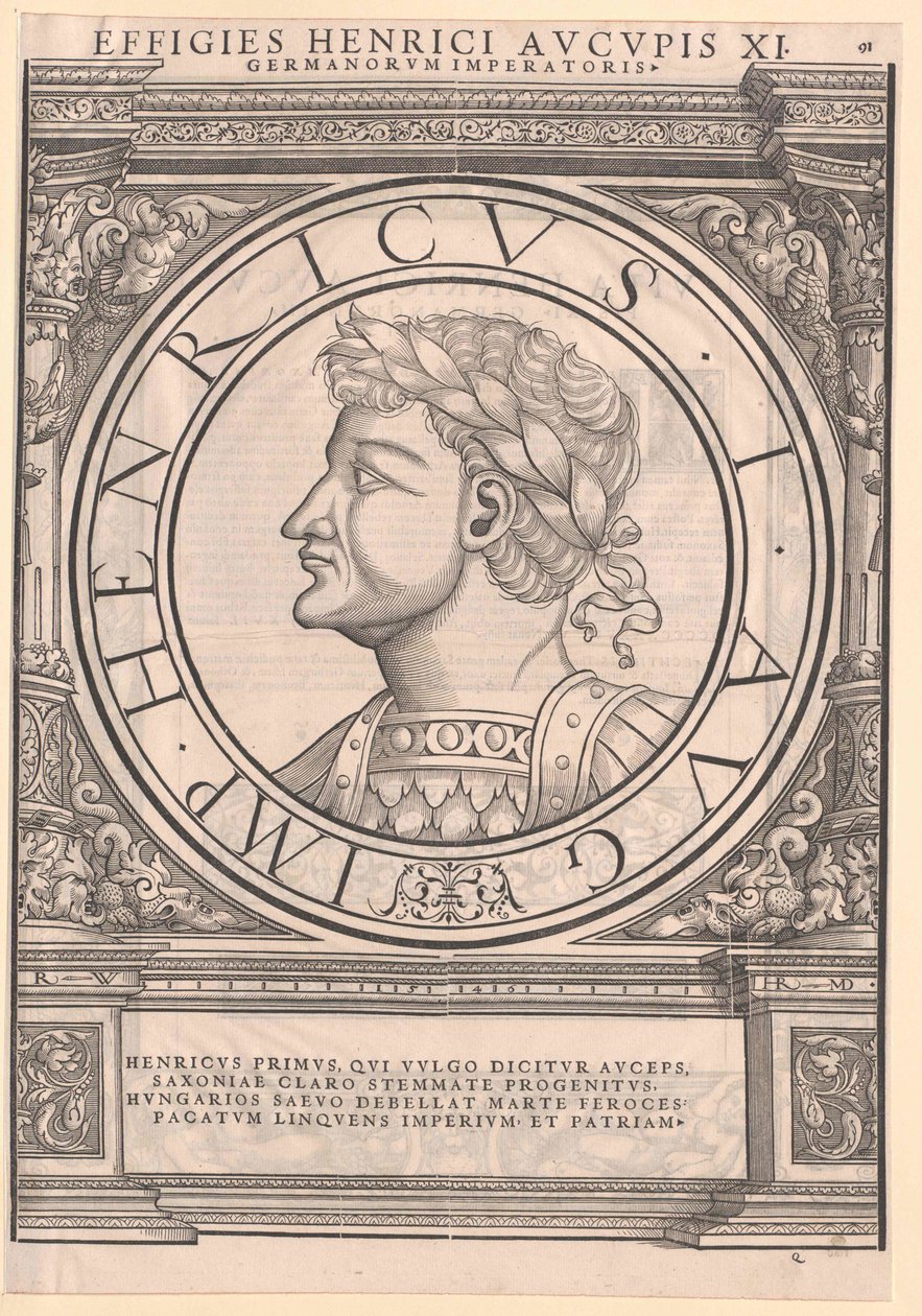 Den tyske konge Henrik I af Artist Unknown