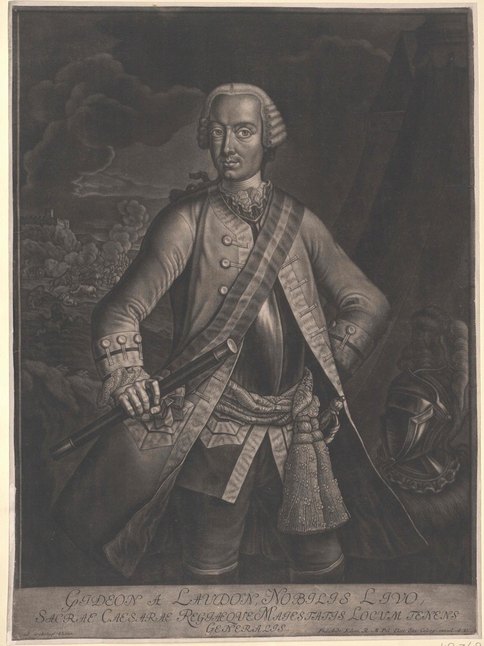 Gideon Ernst Baron Loudon af Artist Unknown