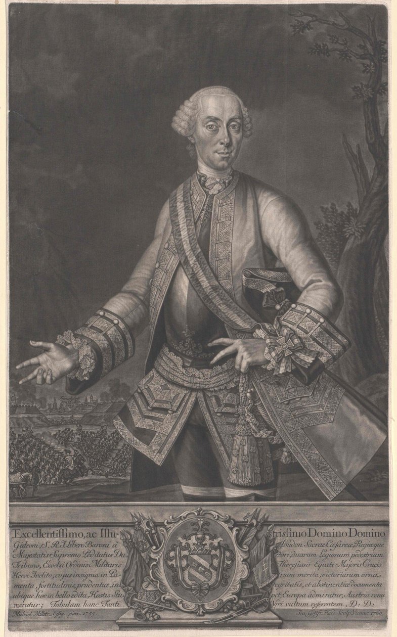Gideon Ernst Baron Loudon af Artist Unknown