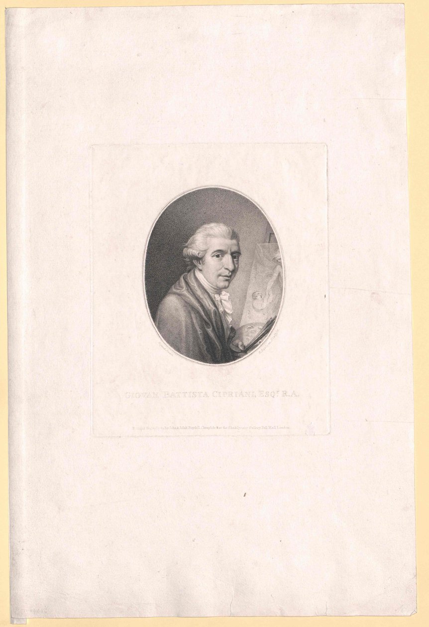 John Baptist Cipriani af Artist Unknown