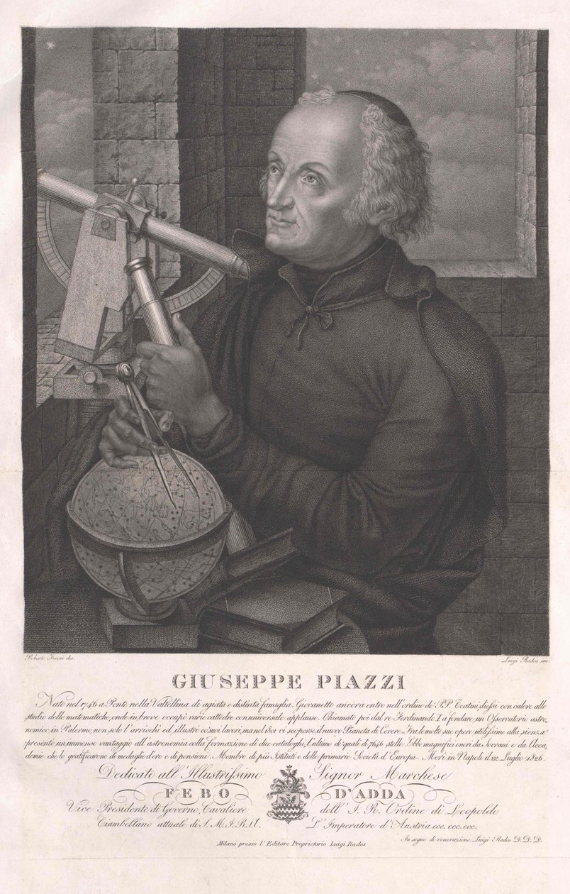 Giuseppe Piazzi af Artist Unknown