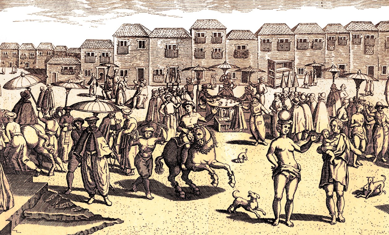 Goan markedsscene, fra 
