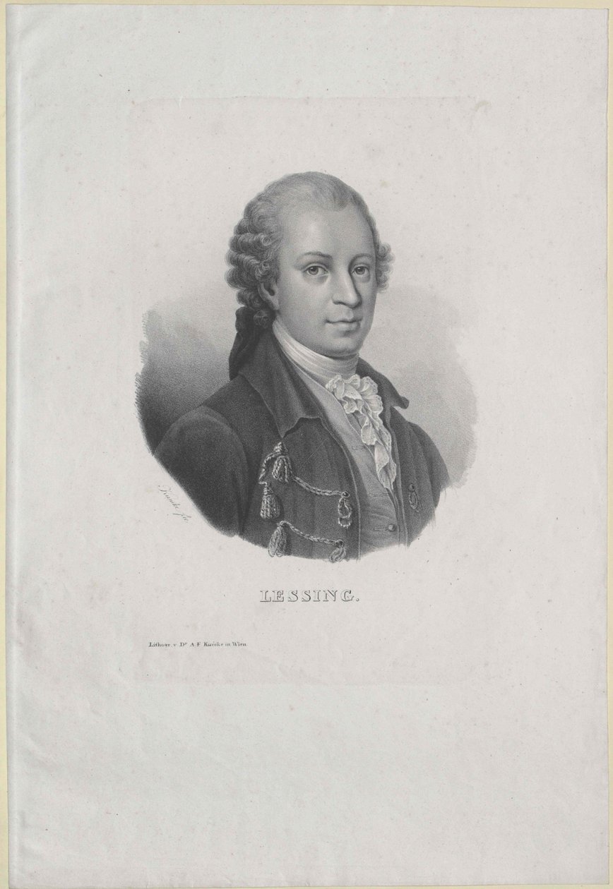 Gotthold Ephraim Lessing af Artist Unknown