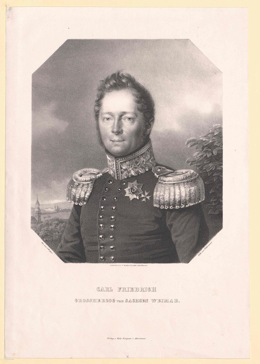 Storhertug af Sachsen-Weimar Eisenach Karl Friedrich af Artist Unknown