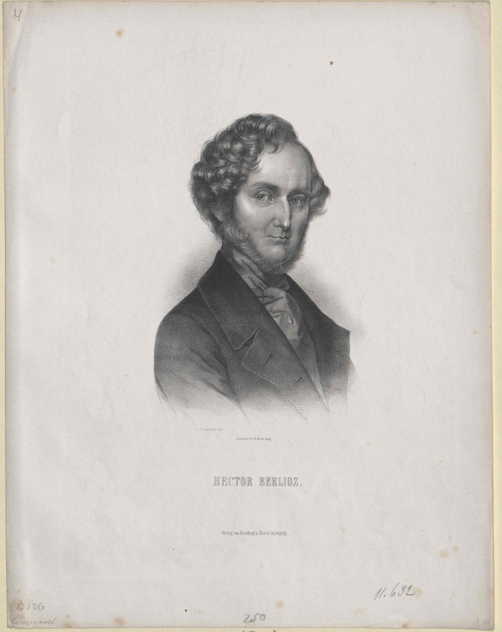 Hector Berlioz (tryk) af Artist Unknown