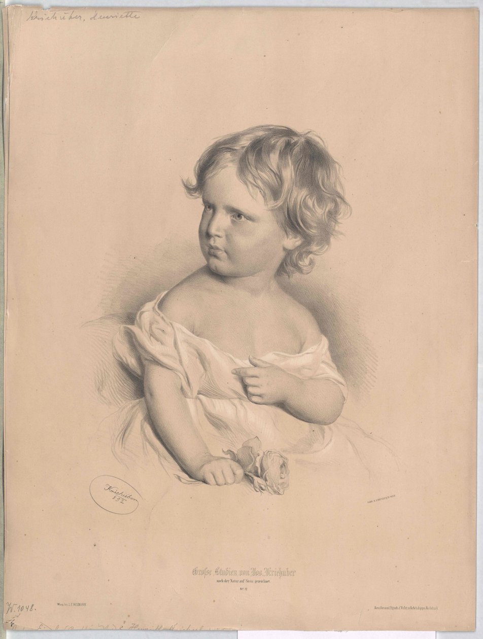 Henriette Kriehuber (print) af Artist Unknown