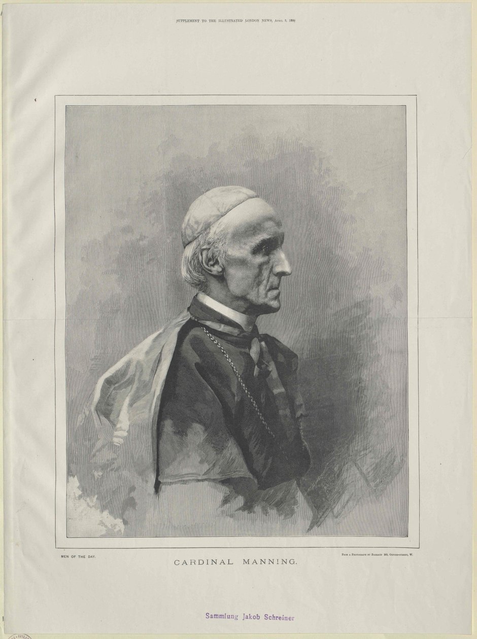 Henry Edward Manning af Artist Unknown