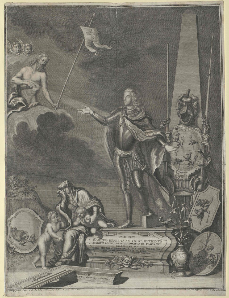 Henry greve Reuss til Obergreiz af Artist Unknown