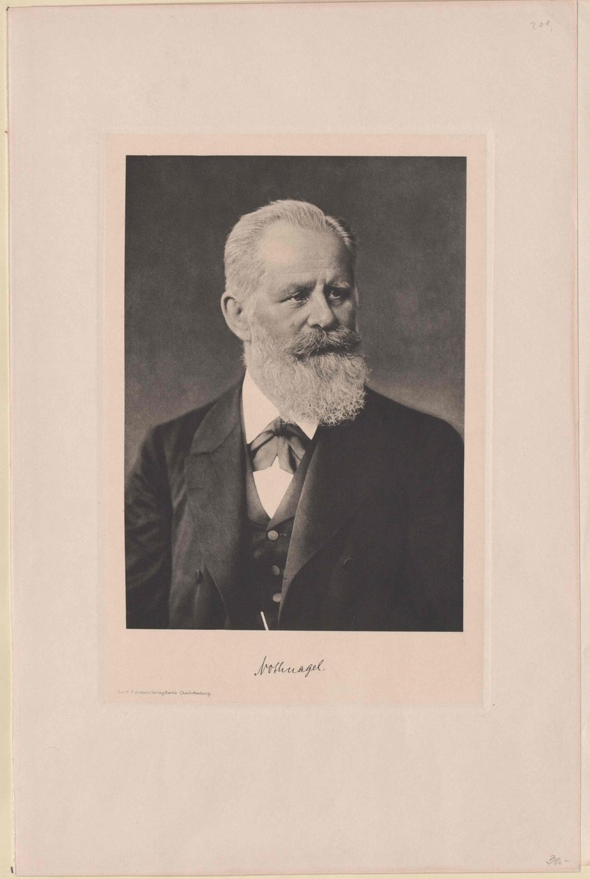 Hermann Nothnagel (print) af Artist Unknown
