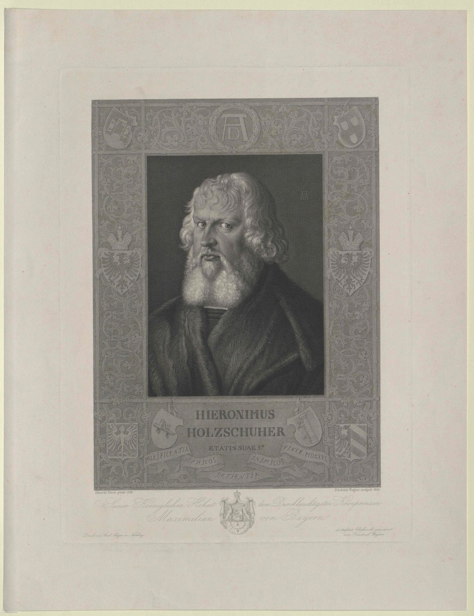 Hieronymus Holzschuher (tryk) af Artist Unknown