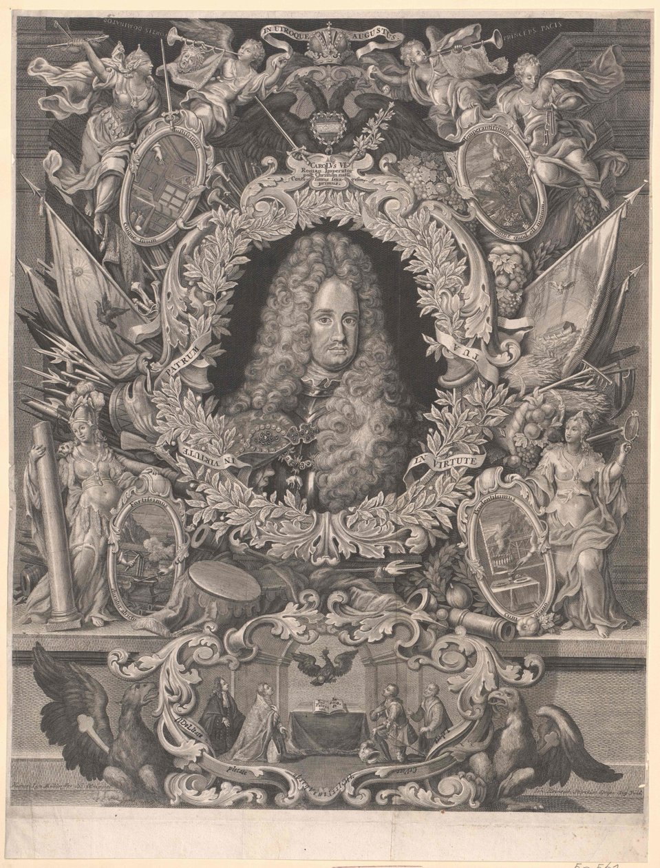 Den hellige romerske kejser Karl VI af Artist Unknown