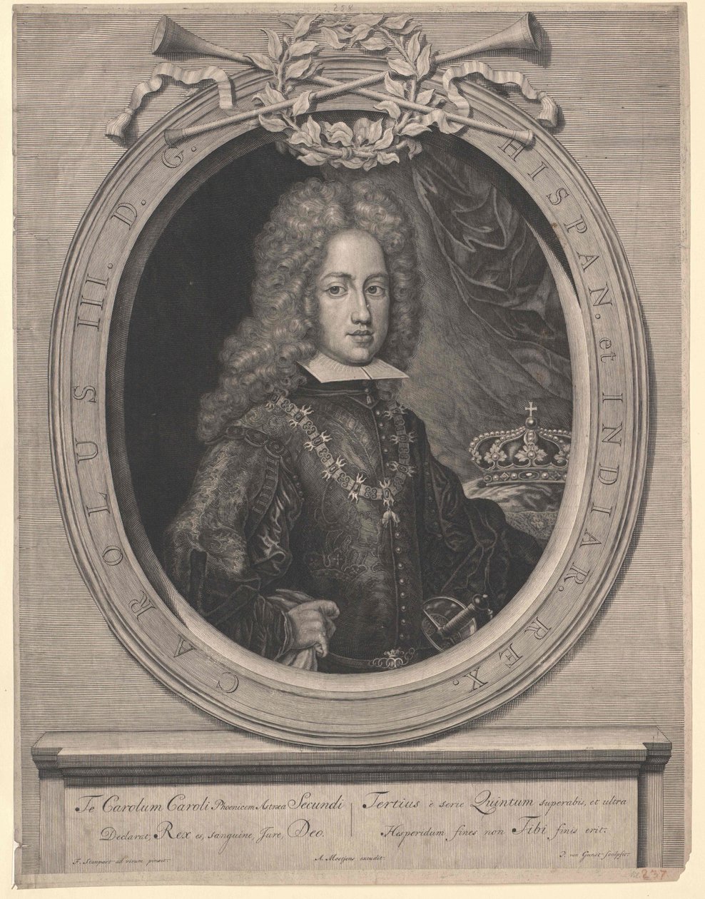 Den hellige romerske kejser Karl VI af Artist Unknown