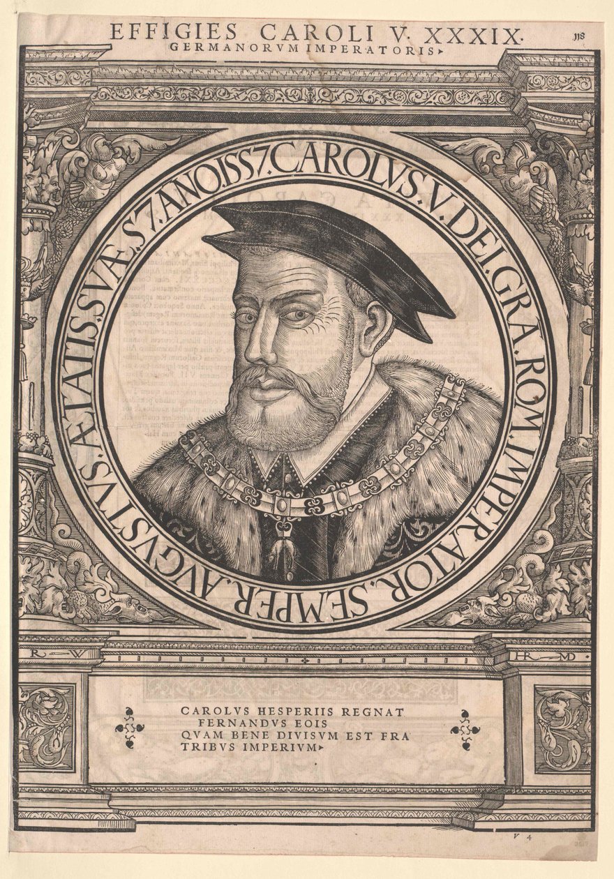 Den hellige romerske kejser Karl V af Artist Unknown