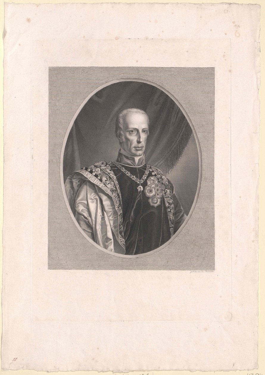 Den hellige romerske kejser Frans II af Artist Unknown