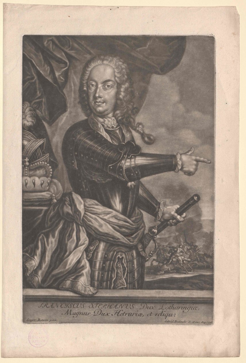 Den hellige romerske kejser Frans I af Artist Unknown