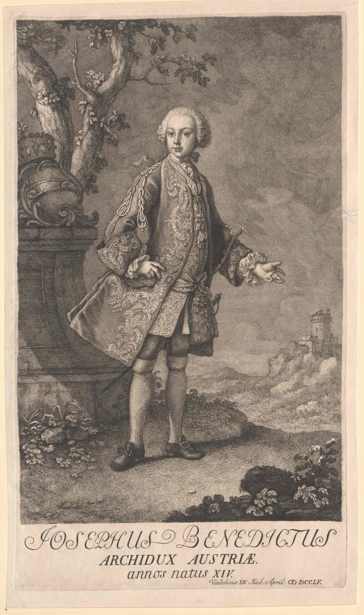 Den hellige romerske kejser Josef II af Artist Unknown