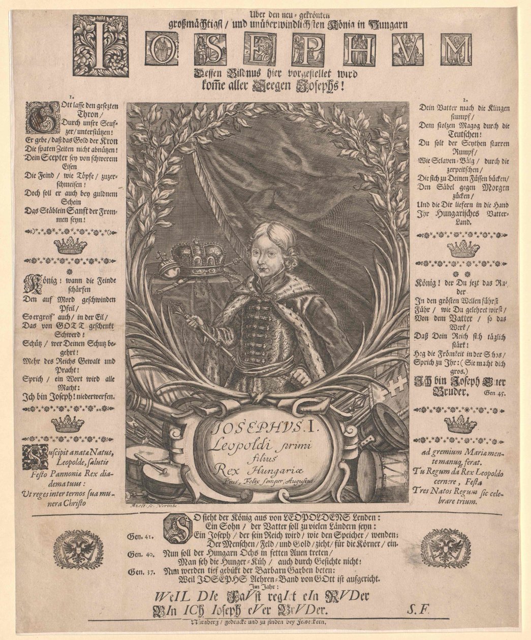 Den hellige romerske kejser Josef I af Artist Unknown
