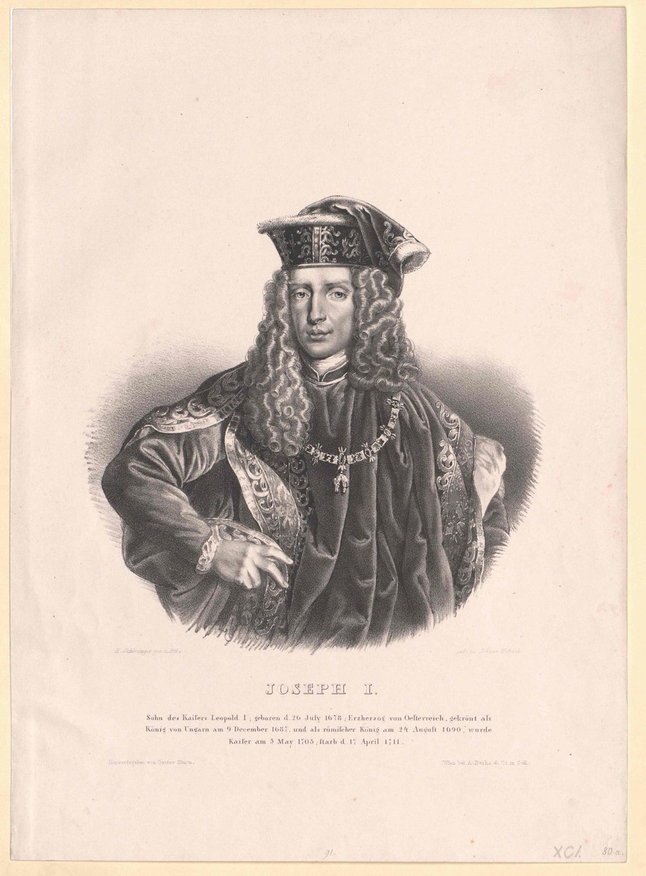 Den hellige romerske kejser Josef I af Artist Unknown
