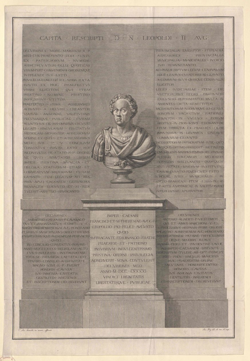 Den hellige romerske kejser Leopold II af Artist Unknown