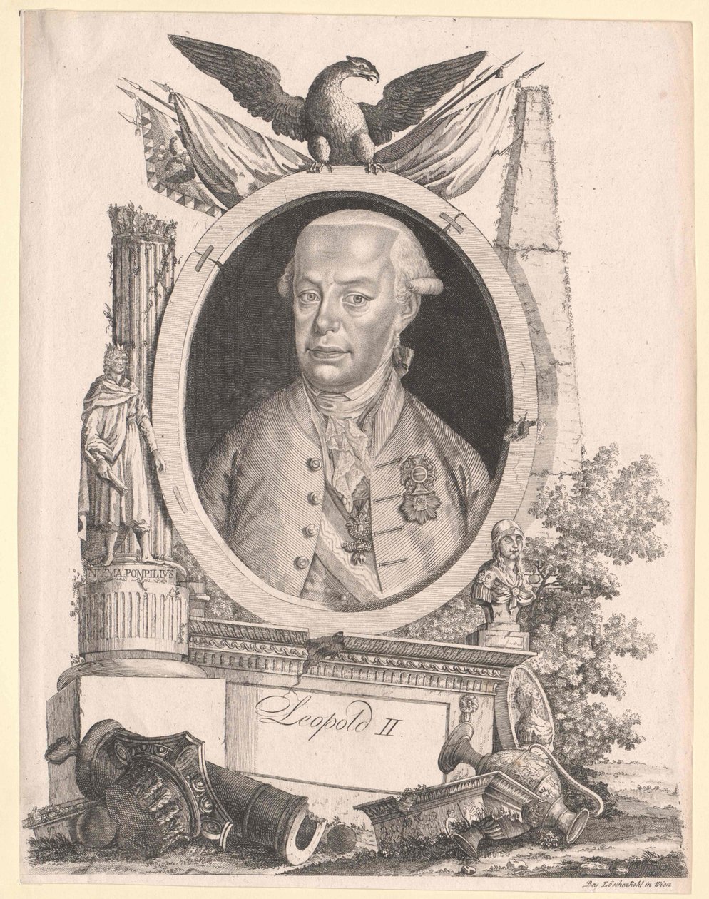 Den hellige romerske kejser Leopold II af Artist Unknown