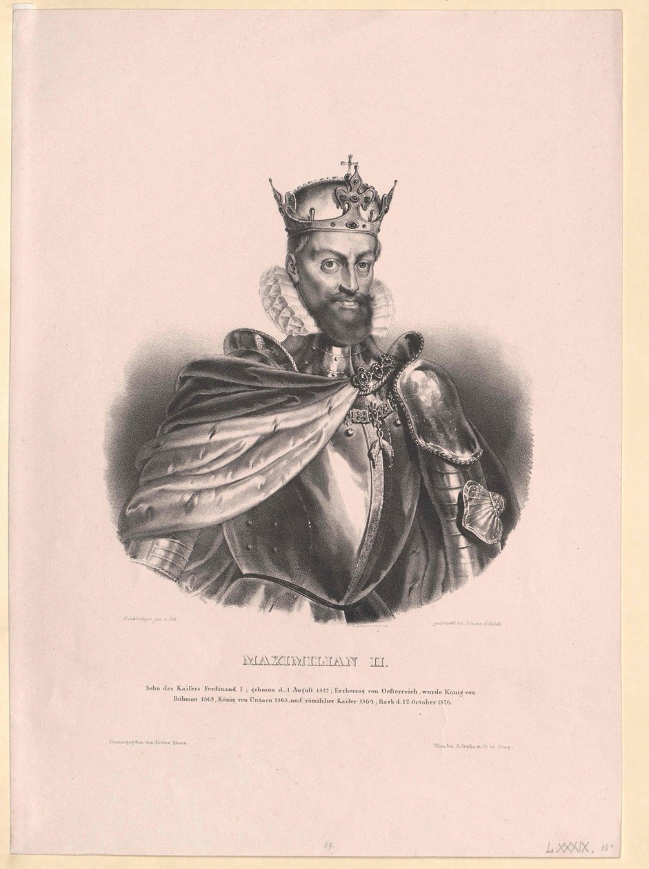 Den hellige romerske kejser Maximilian II af Artist Unknown