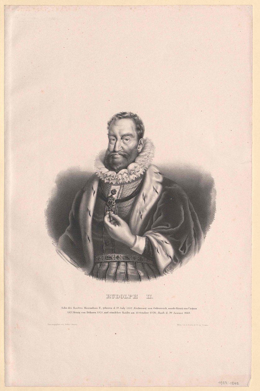 Den hellige romerske kejser Rudolf II af Artist Unknown