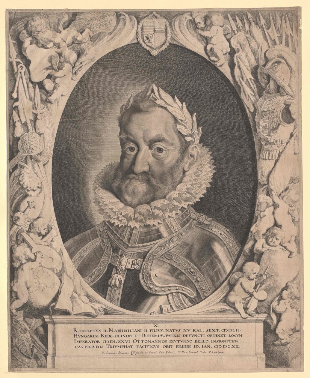 Den hellige romerske kejser Rudolf II af Artist Unknown