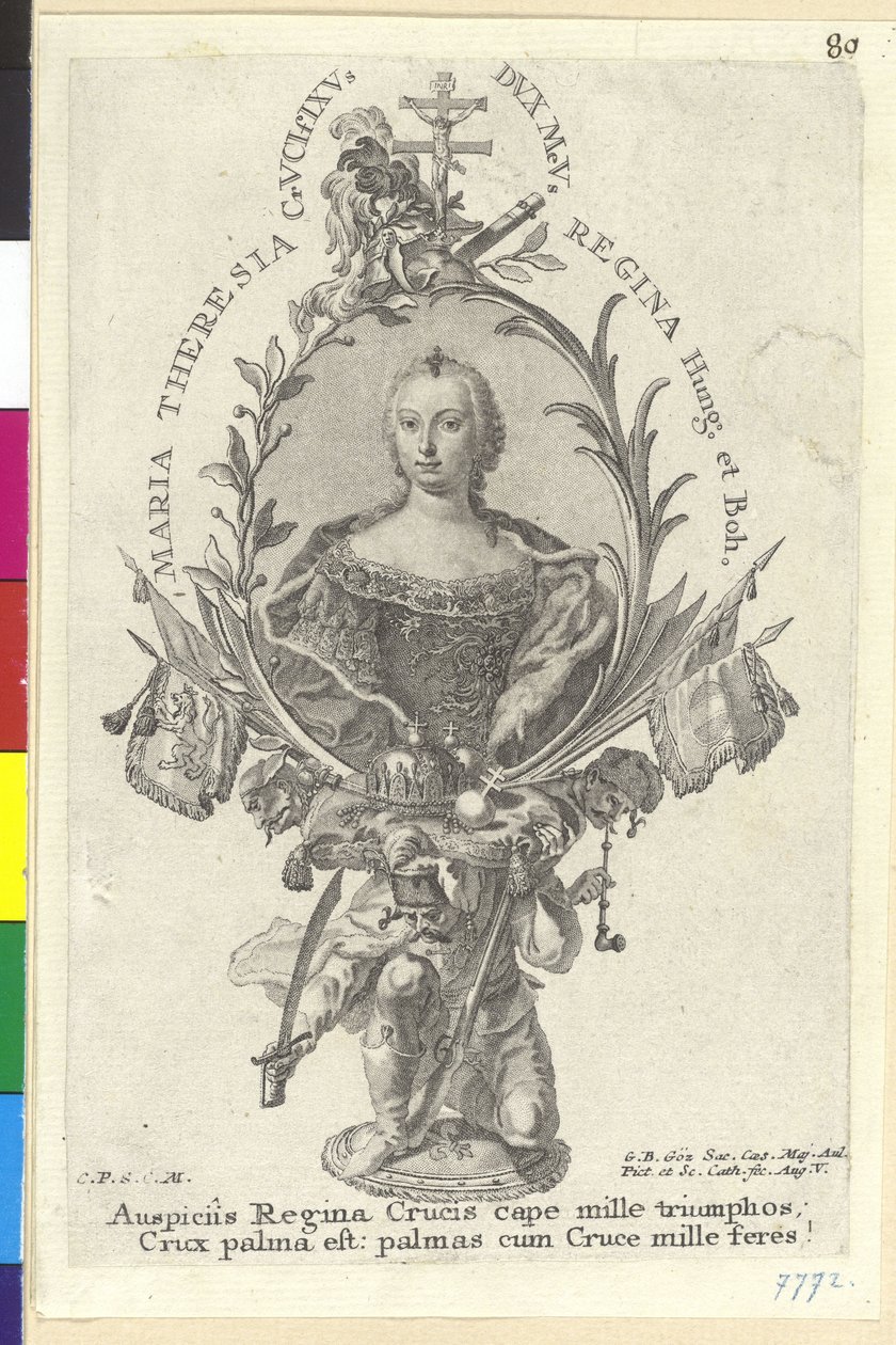 Den hellige romerske kejserinde Maria Theresia af Artist Unknown