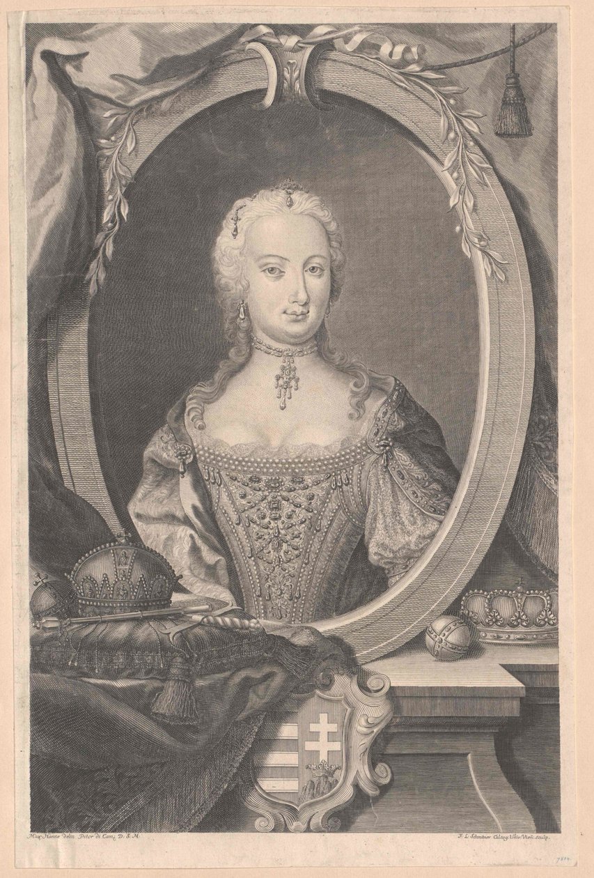 Den hellige romerske kejserinde Maria Theresia af Artist Unknown