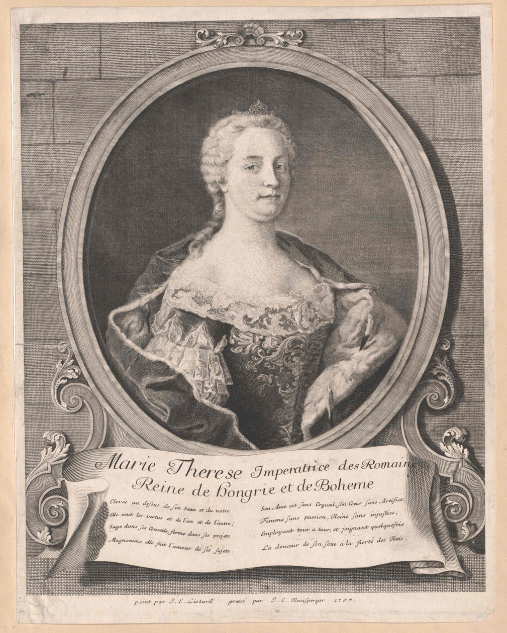 Den hellige romerske kejserinde Maria Theresia af Artist Unknown