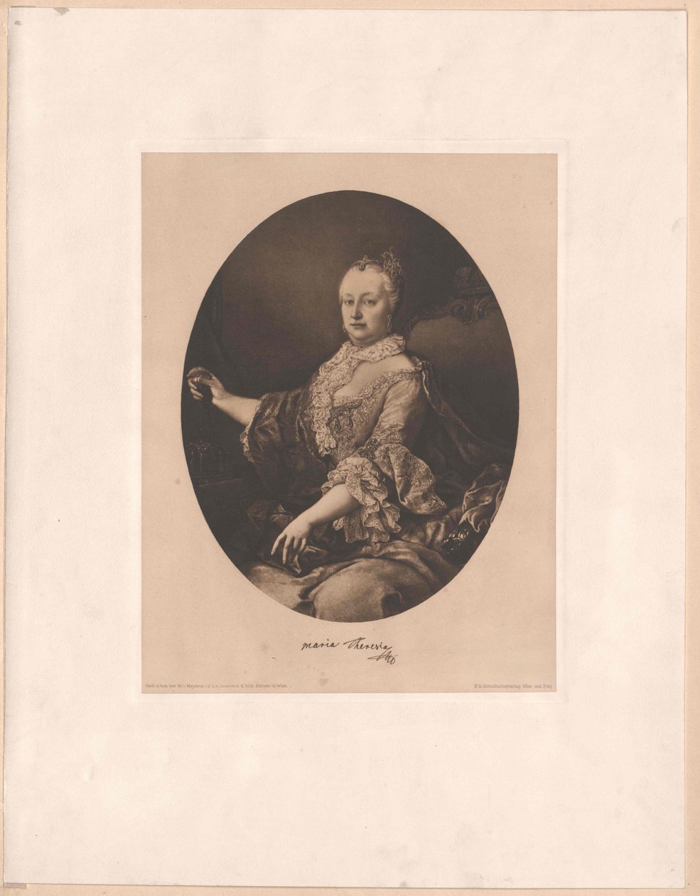 Den hellige romerske kejserinde Maria Theresia af Artist Unknown