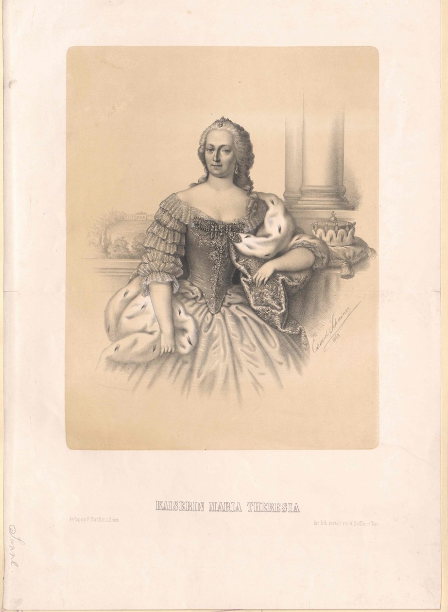 Den hellige romerske kejserinde Maria Theresia af Artist Unknown