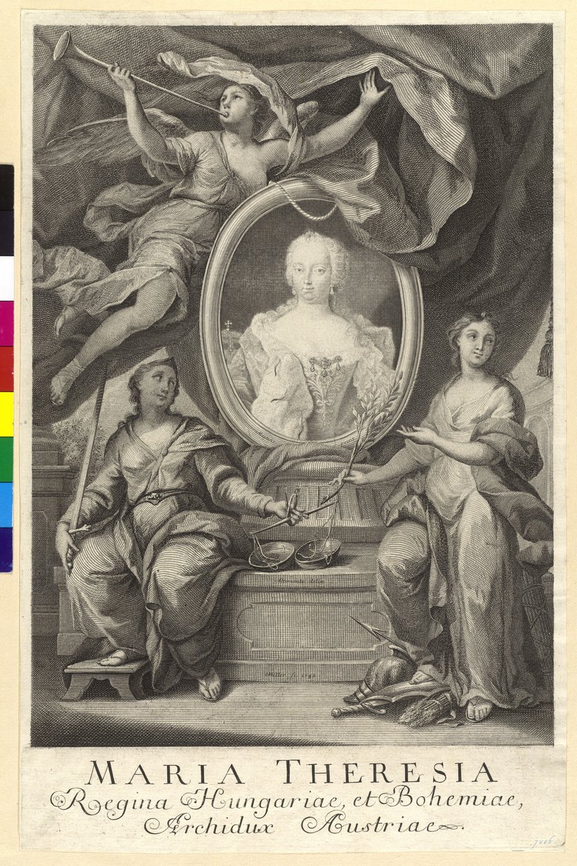Den hellige romerske kejserinde Maria Theresia af Artist Unknown