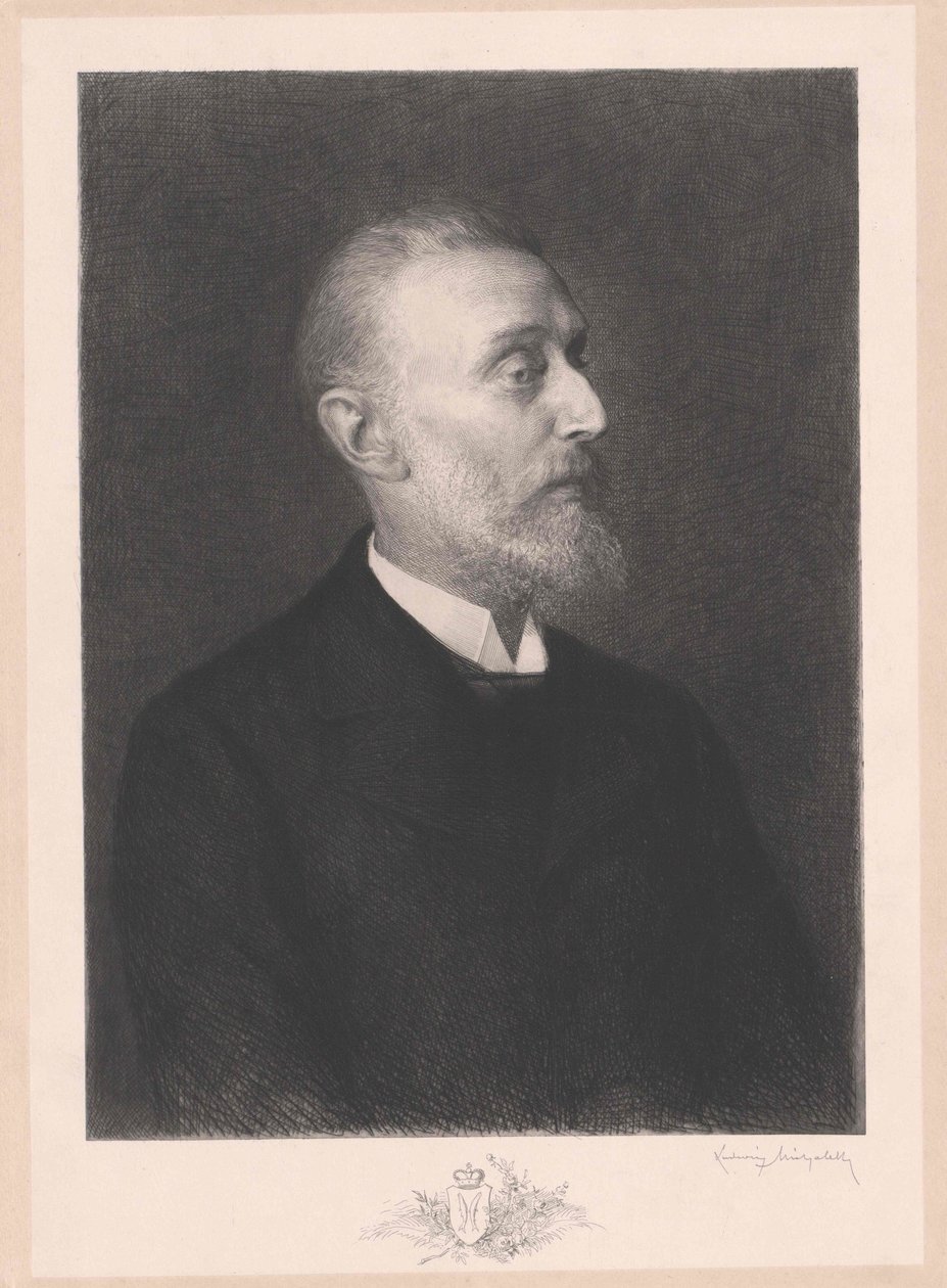 Hugo Graf og Altgraf Salm-Reifferscheidt-Raitz (print) af Artist Unknown