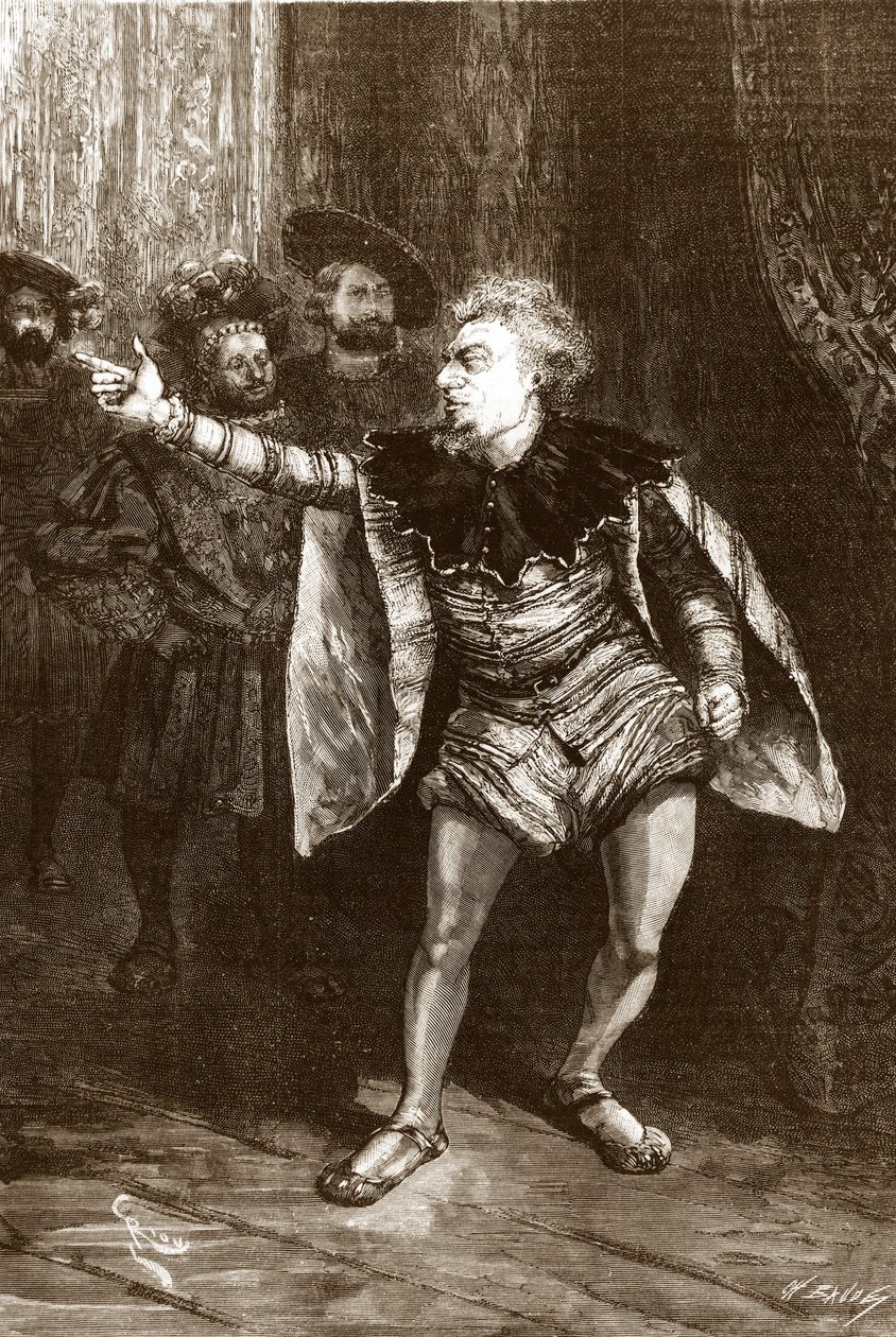 Illustration til skuespillet "Le Roi s