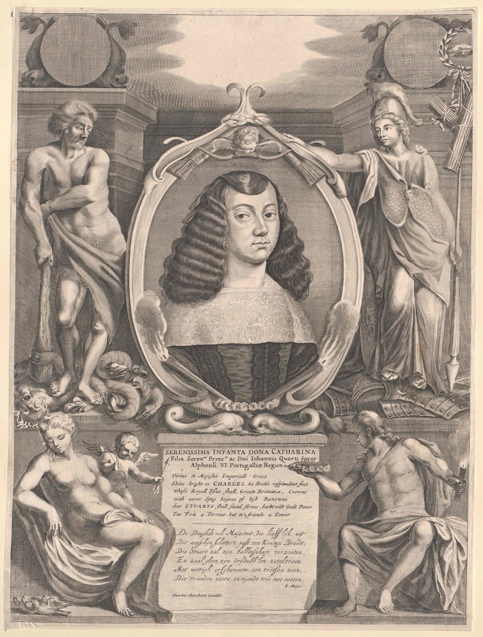 Infanta af Portugal Katharina (print) af Artist Unknown