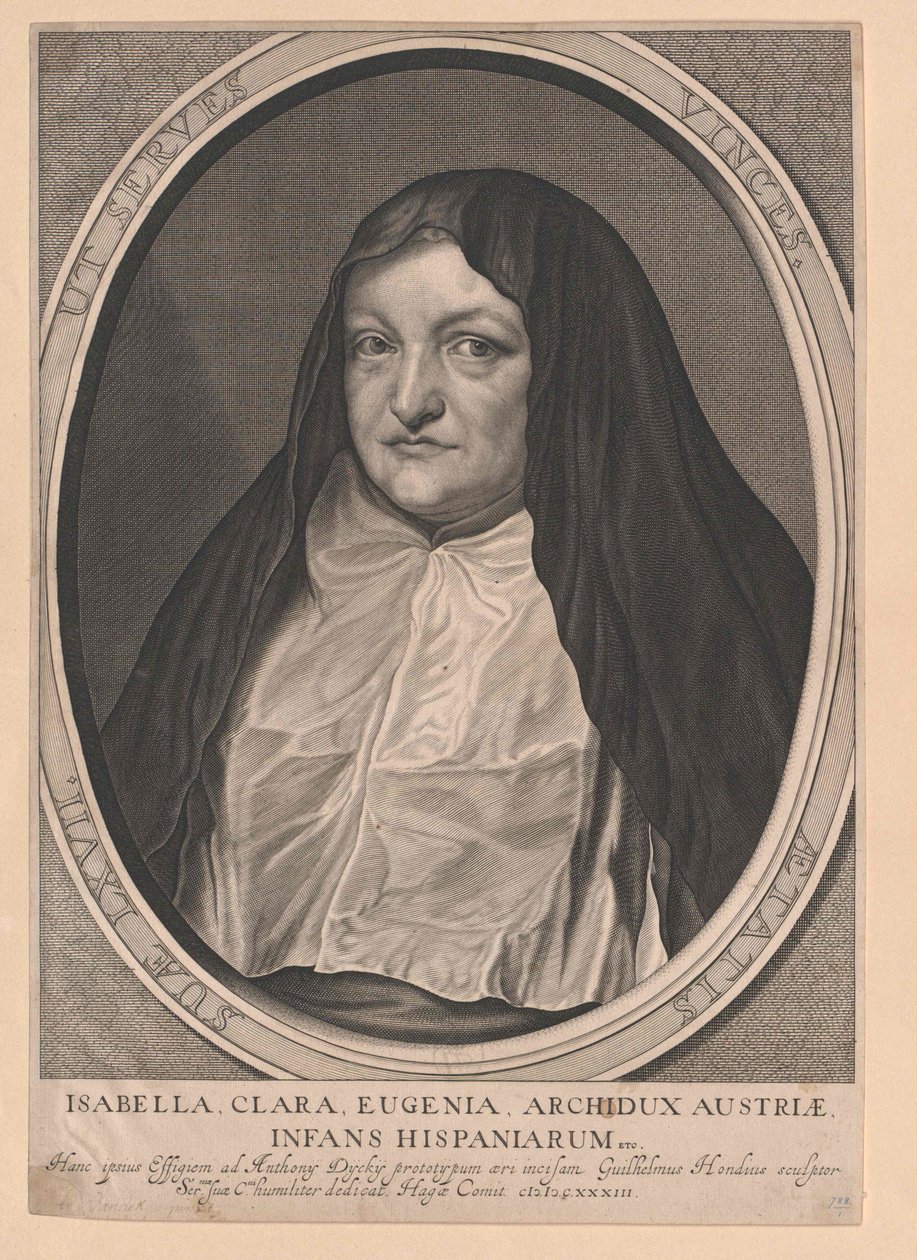 Infanta af Spanien Isabella Clara Eugenia af Artist Unknown