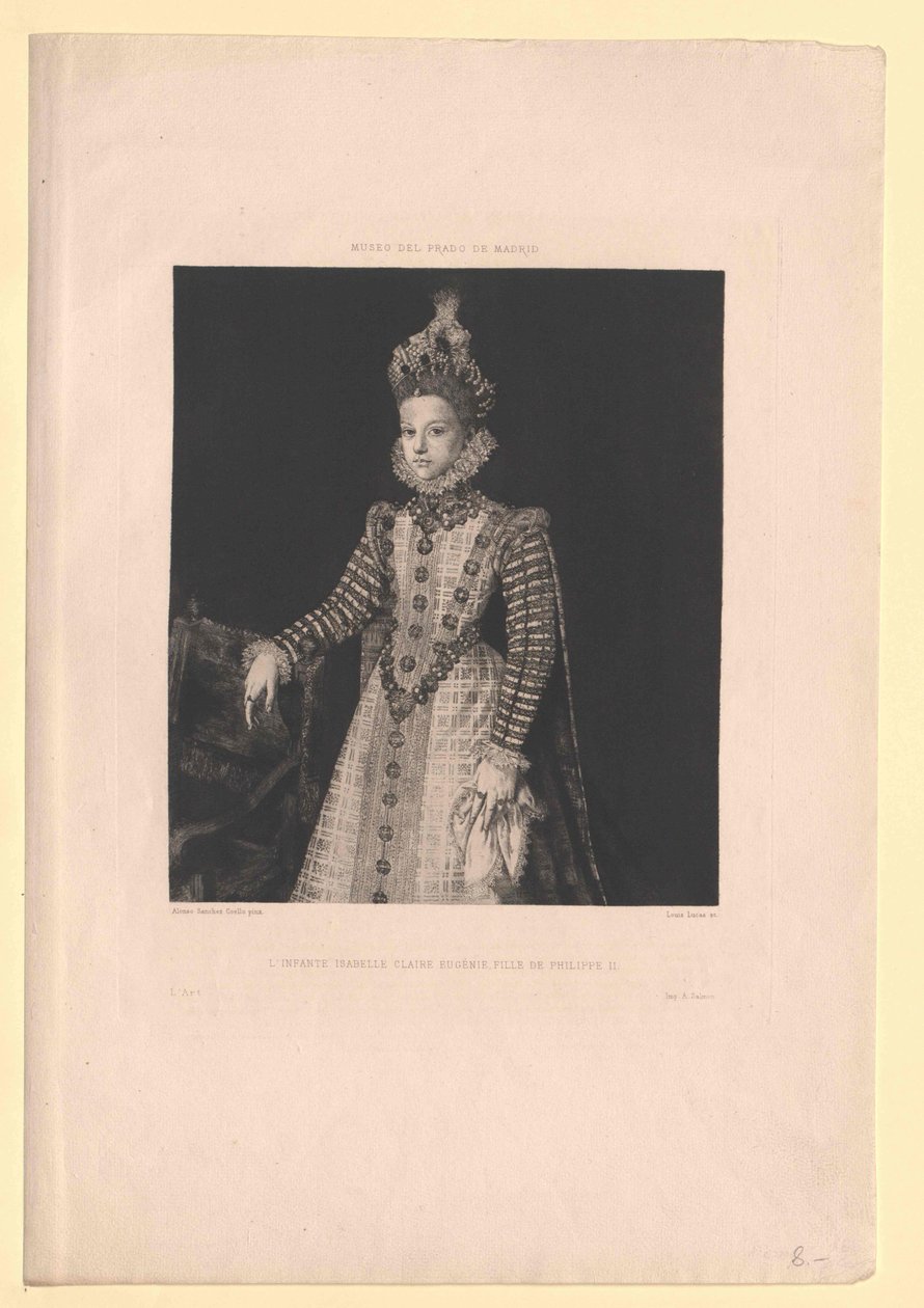 Infanta af Spanien Isabella Clare Eugenia af Artist Unknown