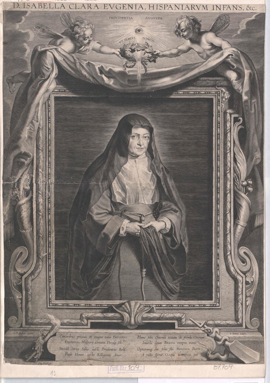Infanta af Spanien Isabella Clare Eugenia af Artist Unknown