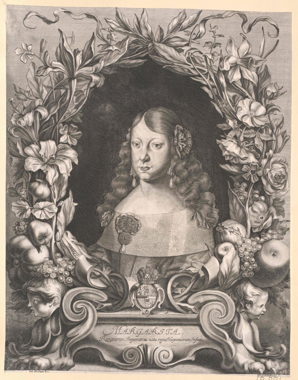 Infanta af Spanien Margarete Theresia (print) af Artist Unknown