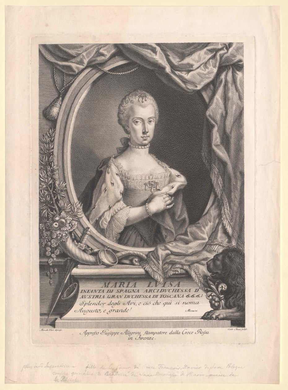 Infanta af Spanien Maria Luisa af Artist Unknown