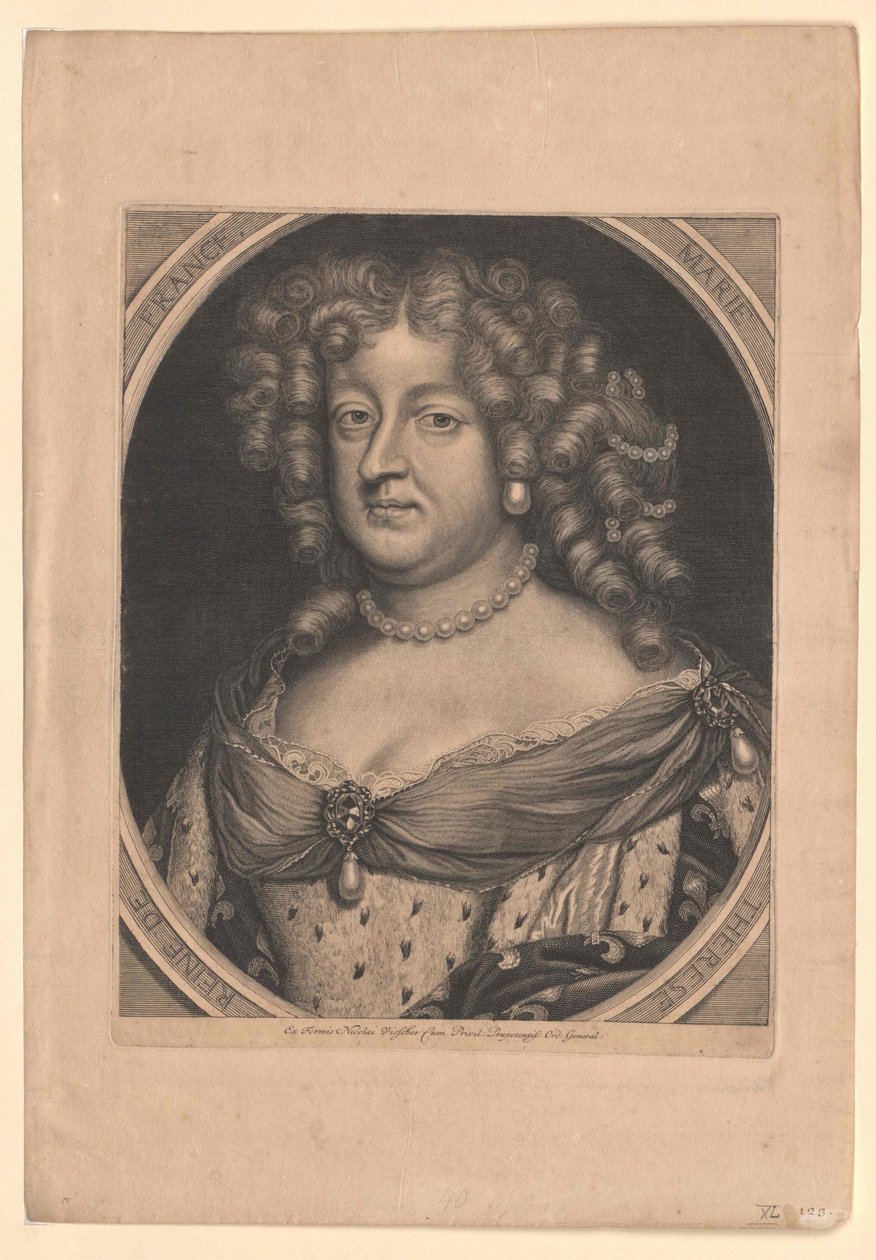 Infanta af Spanien Maria Theresia (print) af Artist Unknown