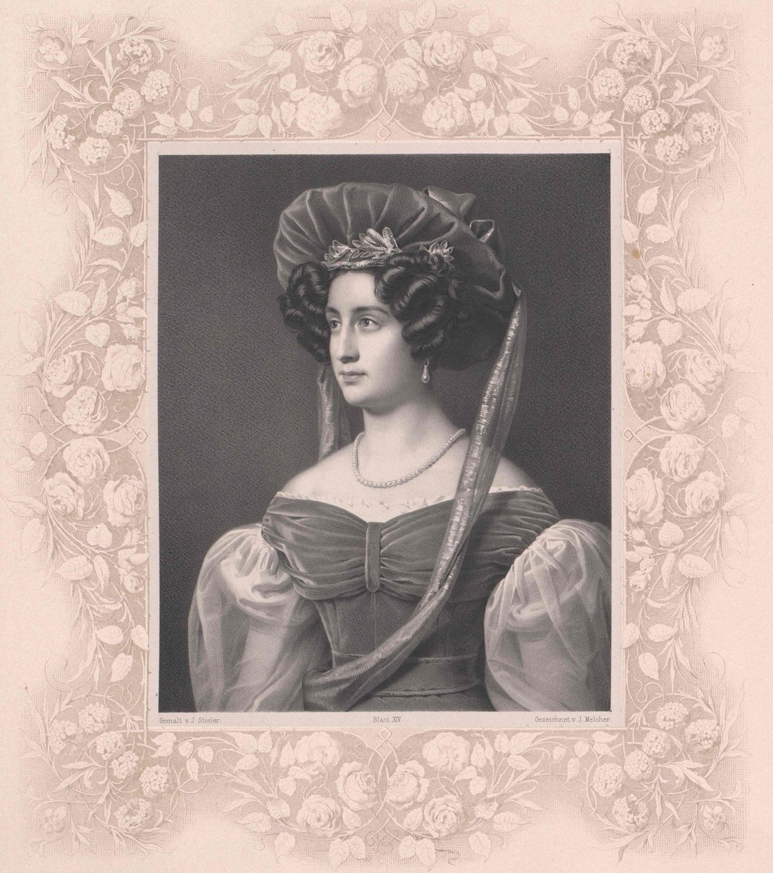 Isabella grevinde af Tauffkirchen (print) af Artist Unknown